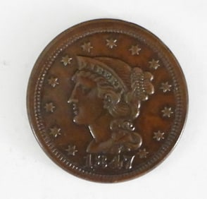 1847 BRAIDED HAIR CENT