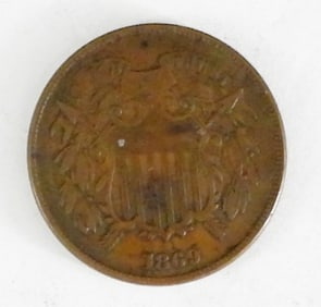 1869 TWO CENT PIECES