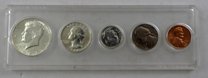 1964 YEAR SET IN WHITMAN PLASTIC HOLDER