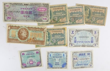 (10)  ASSORTED  MILITARY PAYMENT  NOTES