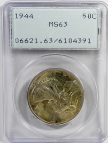 1944 WALKING LIBERTY HALF PCGS MS63