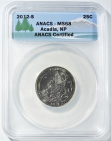 2012-S ATB ACADIA, NP 25C ANACS MS-68