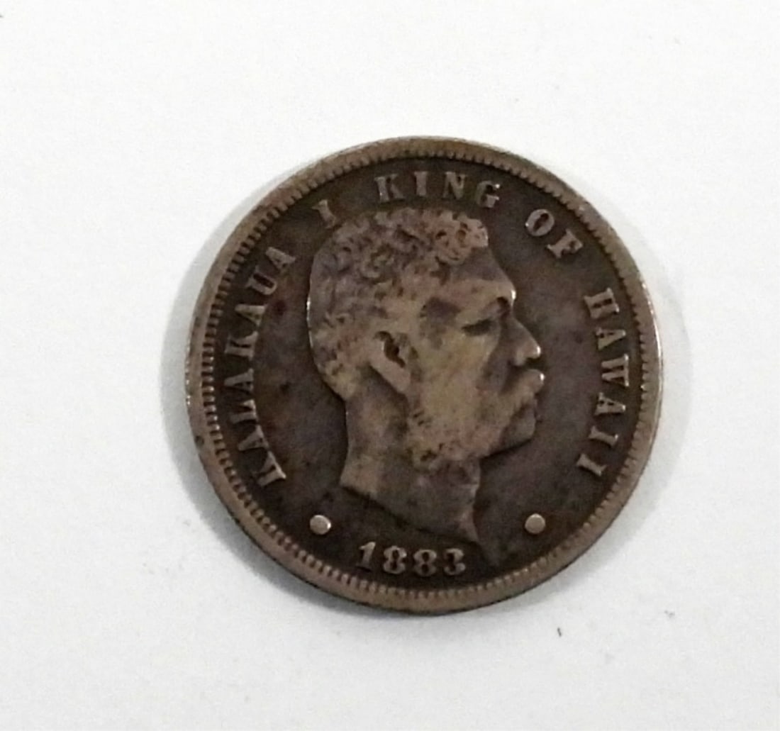 1883 KINGDOM of HAWAII SILVER DIME (1 of 2)