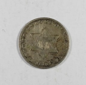 1853 THREE CENT SILVER