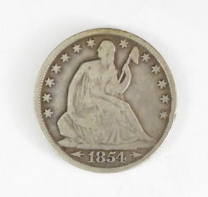 1854 LIBERTY SEATED HALF DOLLAR