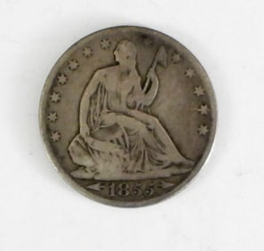 1855 LIBERTY SEATED HALF DOLLAR