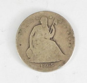 1865 LIBERTY SEATED HALF DOLLAR