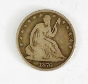1876 LIBERTY SEATED HALF DOLLAR