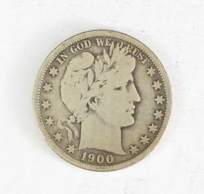 1900 BARBER HEAD HALF DOLLAR