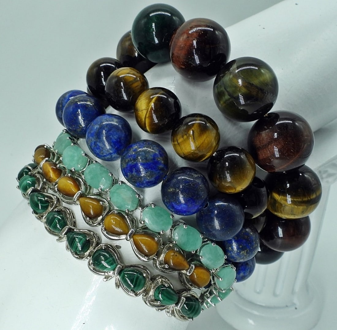 NATURAL GEMSTONE BRACELETS (1 of 2)
