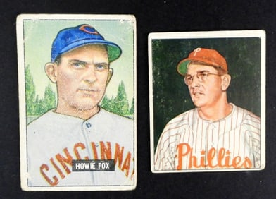 (2) BOWMAN 1950'S BASEBALL CARDS