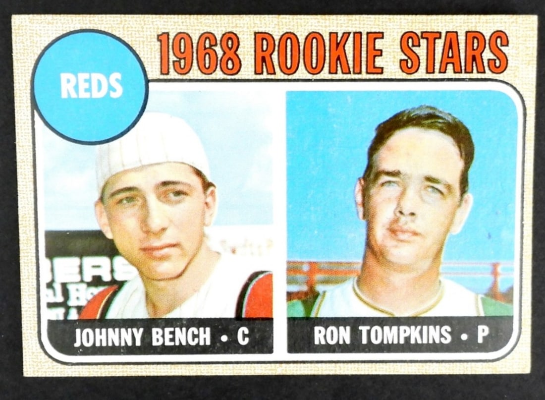 1968 TOPPS #247 JOHNNY BENCH ROOKIE STARS (1 of 2)
