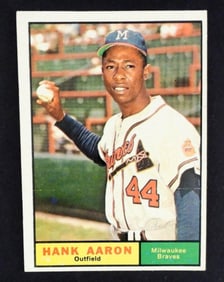 1961 TOPPS#415 HANK  AARON (EX)