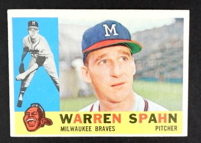 1960 TOPPS#445 WARREN SPAHN (EX)