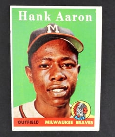 1958 TOPPS #30 HANK AARON (EX)