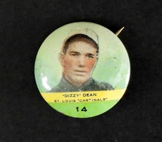 1932 ORBIT GUM PIN  DIZZY DEAN