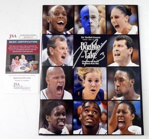 DIANA TAURASI SIGNED NCAA  BOOK JSA