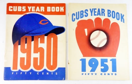 1950 & 1951 CUBS YEAR BOOKS