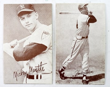 (2) 1947-66 MANTLE & AARON EXHIBITS