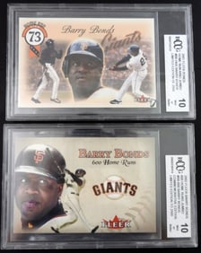 (2) BARRY BONDS FLEER JUMBO LMT ED