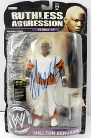 (1) SHELTON BENJAMIN AUTOGRAPHED FIGURE