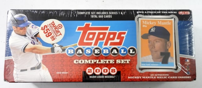 2008 TOPPS BASEBALL COMPLETE SET SEALED