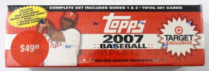 2007 TOPPS BASEBALL COMPLETE SET SEALED