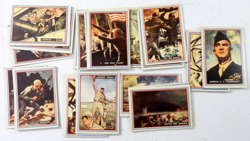 (25)   1953 TOPPS MARINES  IN THE PACIFIC