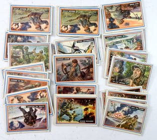 (31) 1953 TOPPS MARINE HEROES CARDS