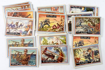 (25) TOPPS HISTORY OF THE MARINES CARDS