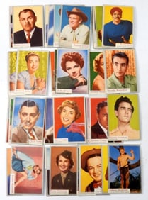 (60) 1953 TOPPS WHO-Z-AT STAR CARDS