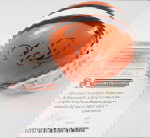 TIM COUCH SIGNED MINI-HELMET
