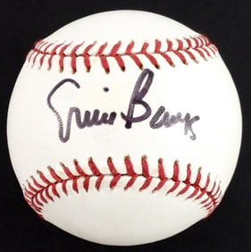 ERNIE BANKS SIGNED BASEBALL