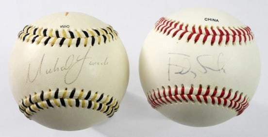 (2) PIRATES AUTOGRAPHED BASEBALLS