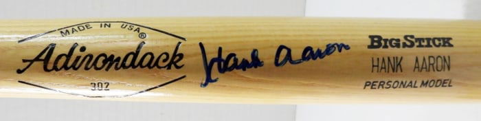 HANK AARON SIGNED BASEBALL BAT