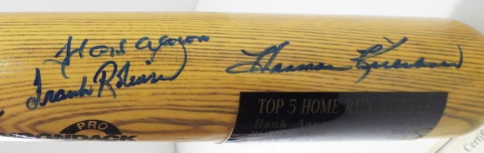 TOP 5 HOME RUN SIGNED BASEBALL BAT