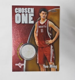 TOPPS CHROME CHOSEN ONE YAO MING PATCH WHITE