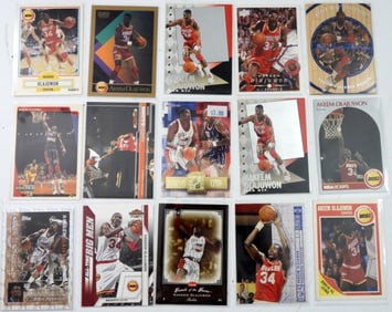 (15) NBA HAKEEM OLKAJUWON PREMIUM CARDS
