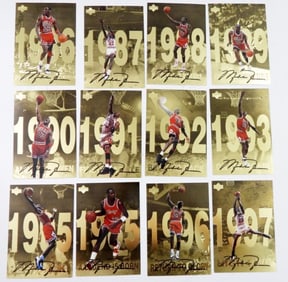 (12) 3X5 MICHAEL JORDAN COLLECTABLE CARDS