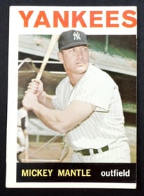 1964 TOPPS #50 MICKEY MANTLE VG+