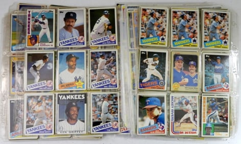 OVER 350+ BASEBALL CARDS 1980s - NICE
