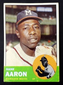 1963 TOPPS #390 HANK AARON