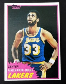 1981-82 TOPPS #20 KAREEM ABDUL-JABBAR
