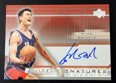YAO MING 03'-04' AUTOGRAPHED UPPER DECK CARD