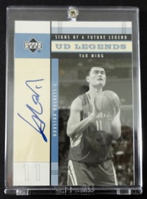 YAO MING 2004 AUTOGRAPHED UPPER DECK CARD
