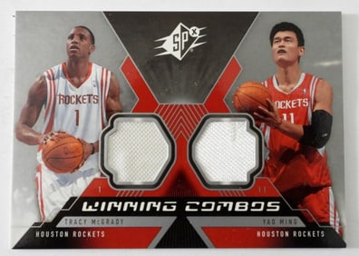 YAO MING & TRACY MCGRADY 2005 PATCH CARD