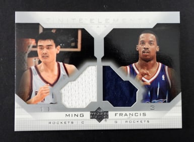 YAO MING & STEVE FRANCIS 2003 PATCH CARD