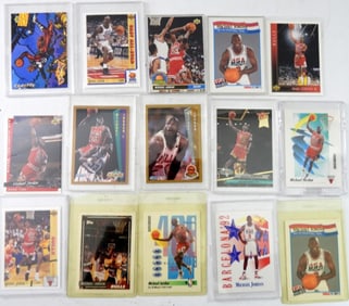 (15) DIFFERENT MICHAEL JORDAN BASKETBALL CARDS