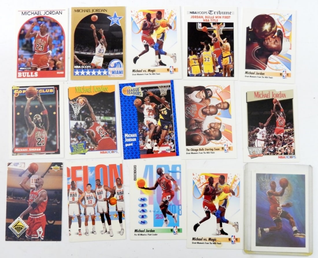 (15) MICHAEL JORDAN BASKETBALL CARDS (1 of 2)