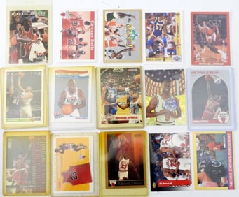 (15) ASSORTED MICHAEL JORDAN CARDS